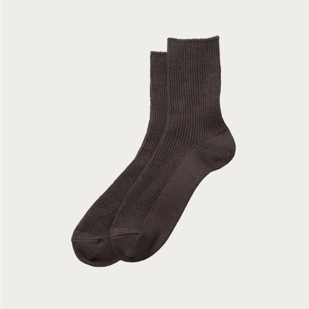J. Crew Dark Brown Ribbed Men's Socks